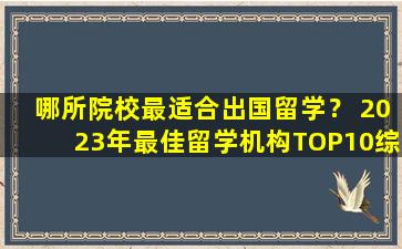 哪所院校最适合出国留学？ 2023年最佳留学机构TOP10综合分析